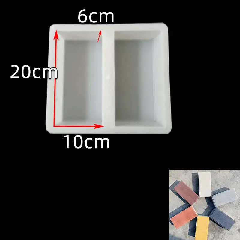 Square Plastic Concrete Mold for Garden Stepping Stones Paving Slabs Floor Tiles Garden Patio Pavement Cement Moulds view 6