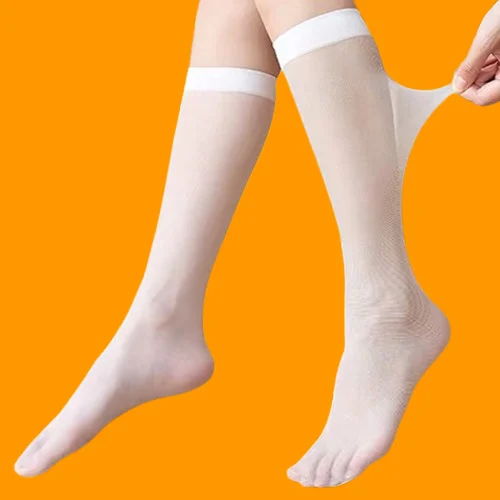 5/10 Pairs Long Stockings Women Stockings High Stockings Summer Ultra-thin Half-length Invisible Calf Mid-tube Women's Socks