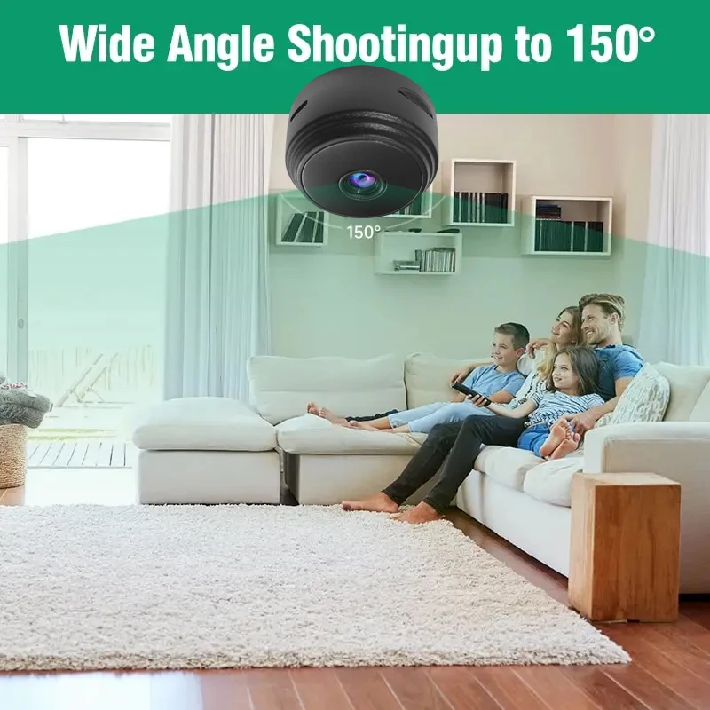 Drahtloser Mini-Kamera-Recorder A9 WiFi Video Security Monitoring Smart Home Sprachkamera für Säuglinge und Erwachsene