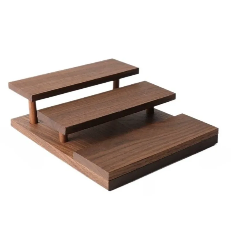 الصلبة الخشب مجوهرات عرض موقف كبير مجوهرات تخزين الرف حلقة قلادة حامل مُنظِم مجوهرات سوار القرط عرض الرف