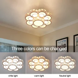Moderna lampada da soffitto in cristallo a led Fiore oro Cucina Lampadario a soffitto Luci Corridoio Corridoio Scale Plafonnier Lustre Apparecchi