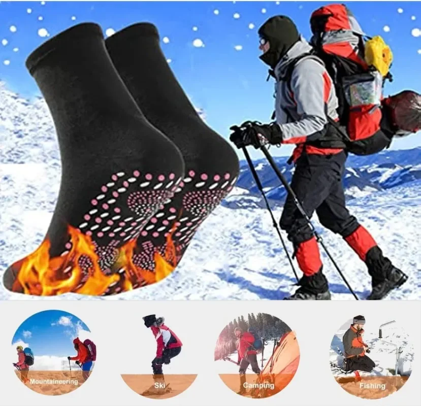 1–10 Paar Akupressur-Therapie-Socken für Männer und Frauen, atmungsaktiv, bequem, thermisch, gegen kalte Füße, warme Gesundheitspflege-Geschenksocken – Detail 7