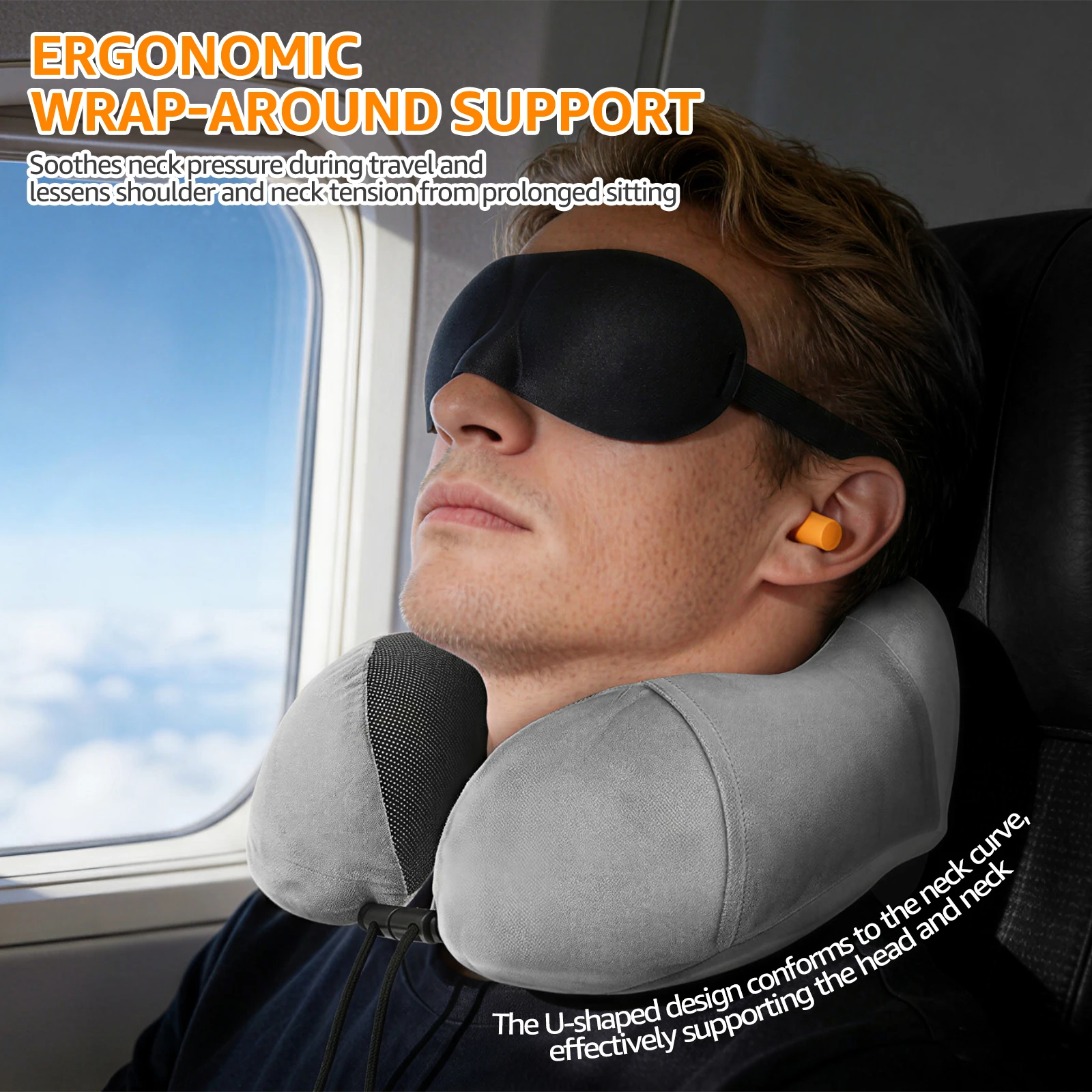 U-образная подушка для шеи из – обзор и цена Earplug Set Foam