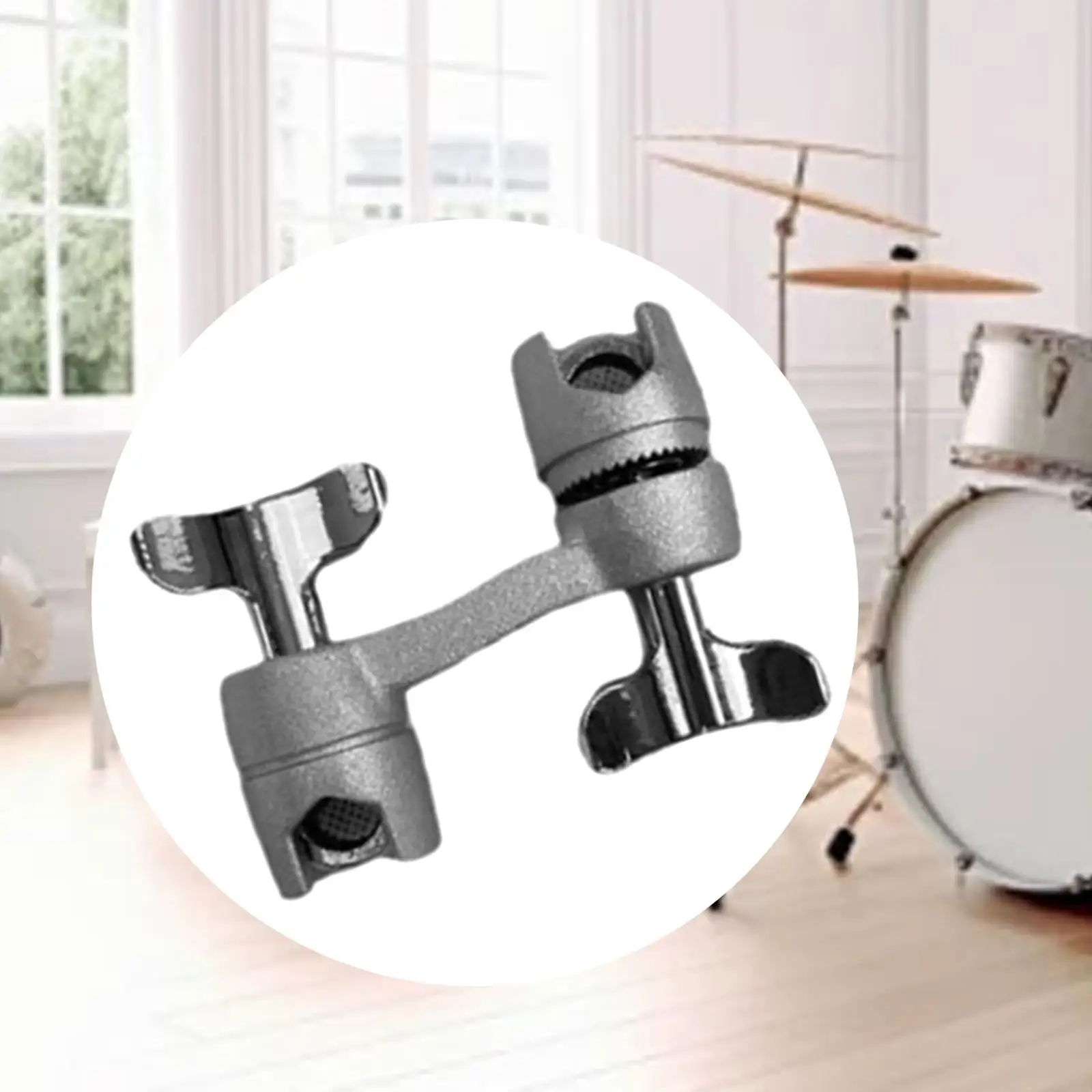 Cymbal Clamp for Drum Set Compact Sturdy Metal Two Way Clamp Cymbal Percussion Mount Clamp Percussion Instrument Accessories