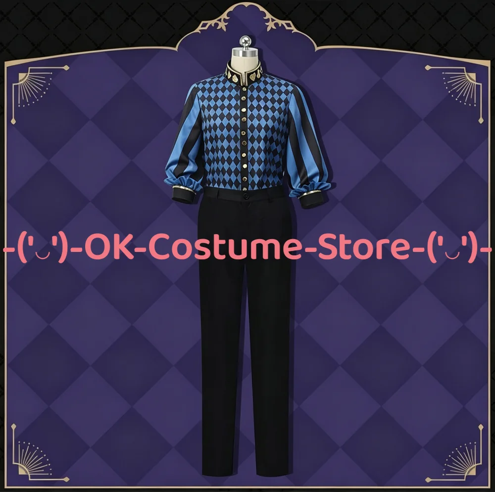[Customized Size] Twisted Wonderland Deuce Spade Cosplay Costume Shoes Wig Glorious Masquerade Outfit Halloween Party Uniform view 4