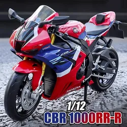 Scale 1:12 BMW S1000RR Honda CBR1000RR Alloy Diecast Motorcycle Car Miniature Model Toys Wheel Steering Vehices for Boys Gifts