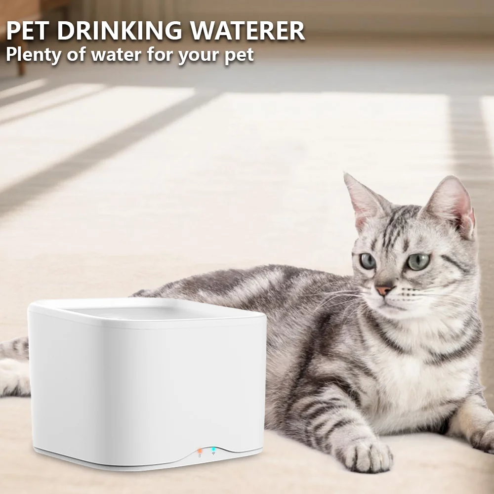 st 2L Charge Intelligent Automatic Circulating Flow Pet Water Dispenser Modern Luxurious Plastic Design Cats Dogs Solid Drinking