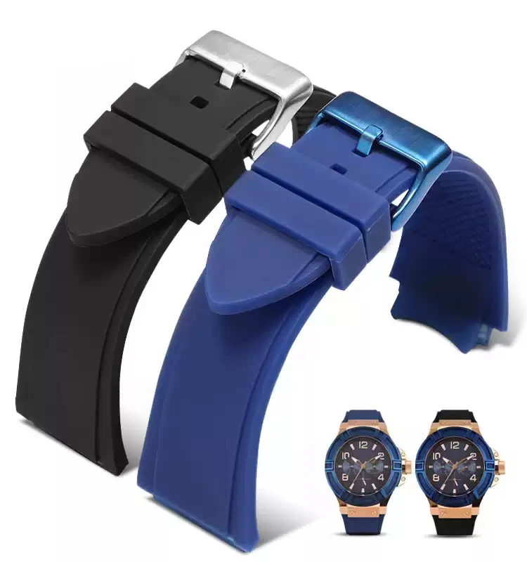 For Guess W0247G3 W0040G3 W0040G7 watches band brand sport watch strap Rubber watchband 22mm Blue black Silicone Rubber bracelet