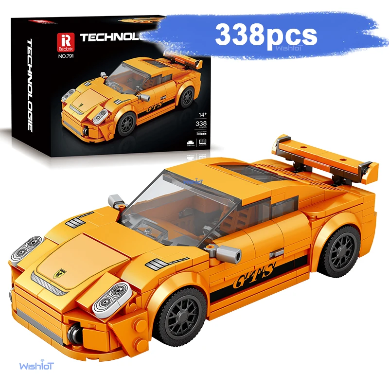 

Миниатюрная модель автомобиля 791 в масштабе 1:24, 338 деталей, конструктор MOC City, креативные строительные блоки, технические развивающие игрушки для мальчиков, подарок