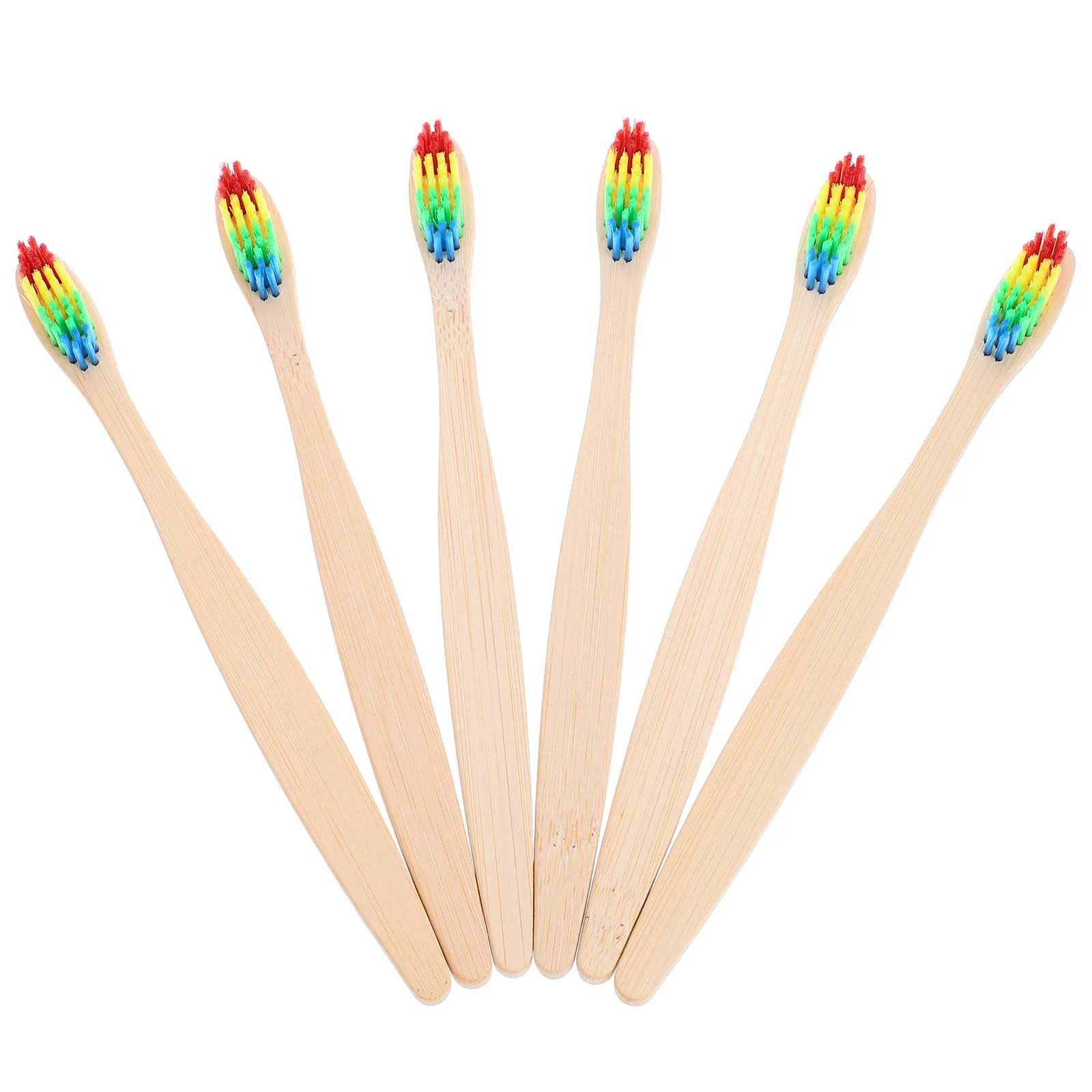 

6pcs Toothbrush Soft Bristles Portable Toothbrush Outdoor Travel Cleaning Brushes for Household Outdoor