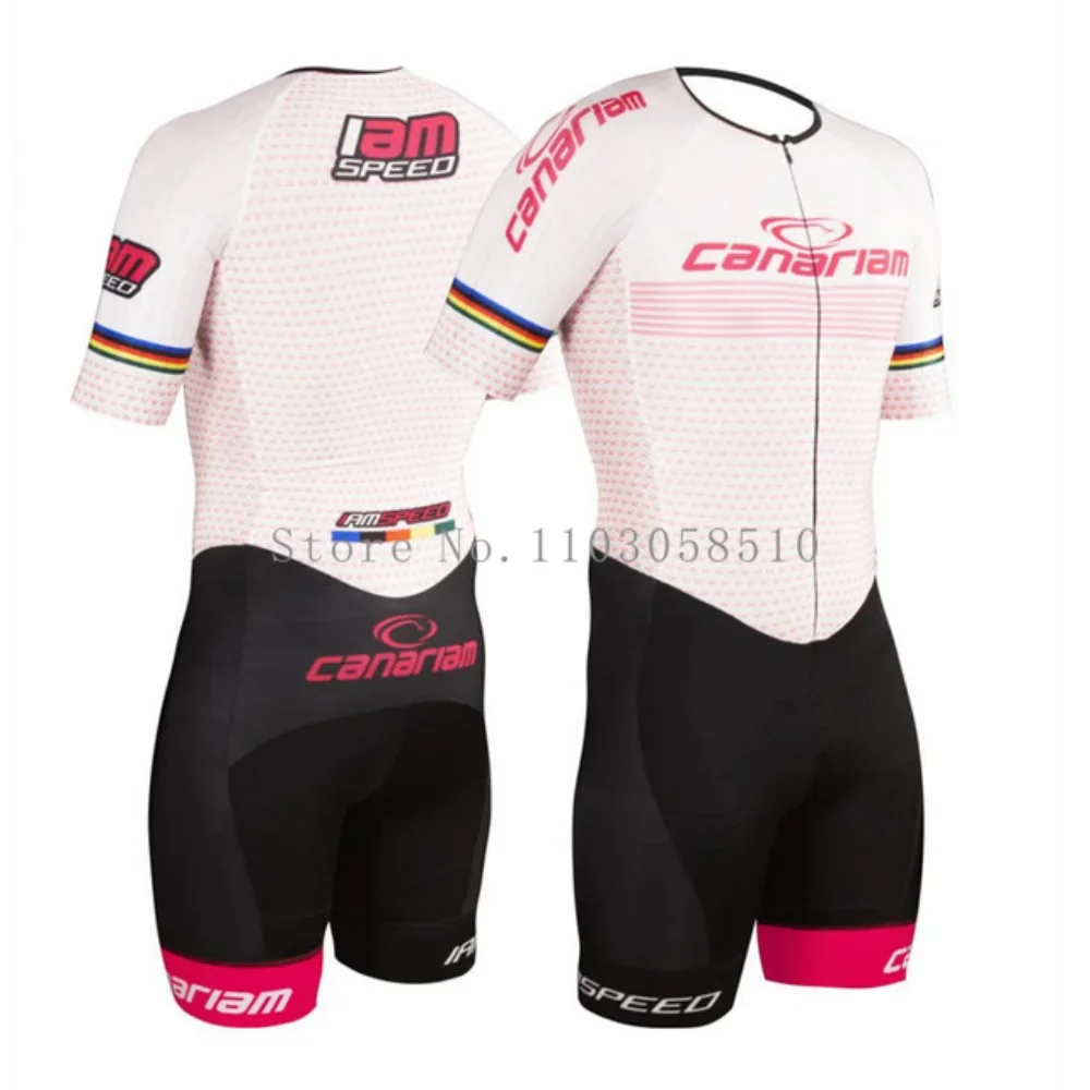 2025 Canariam Men's Skate Suit Roller Skate Speed Race Fast Skat Speed Skats Ciclismo Skating Jumpsuit Pro Team Tights Skinsuit
