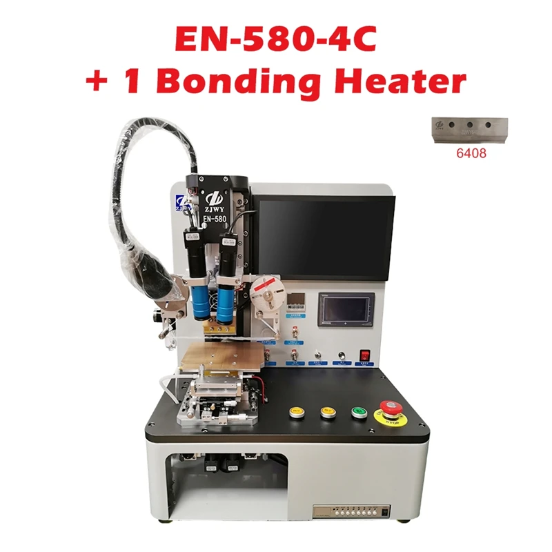 New Desktop Type Constant Heating Mobile Phone TAB COG COF COP ACF LCD Repair Green Flex Cable Bonding Machine EN-580-2C 4C Two