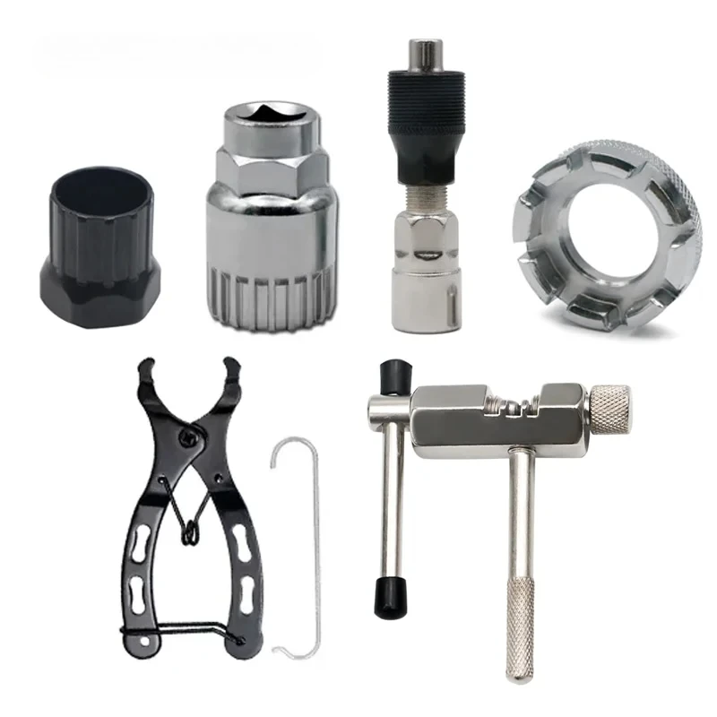 

Bike Repair Tool Kits Chain Breaker Cutter Mini Chain Link Magic Buckle Pliers Crank Puller Outdoor Cycling Maintenance Tools