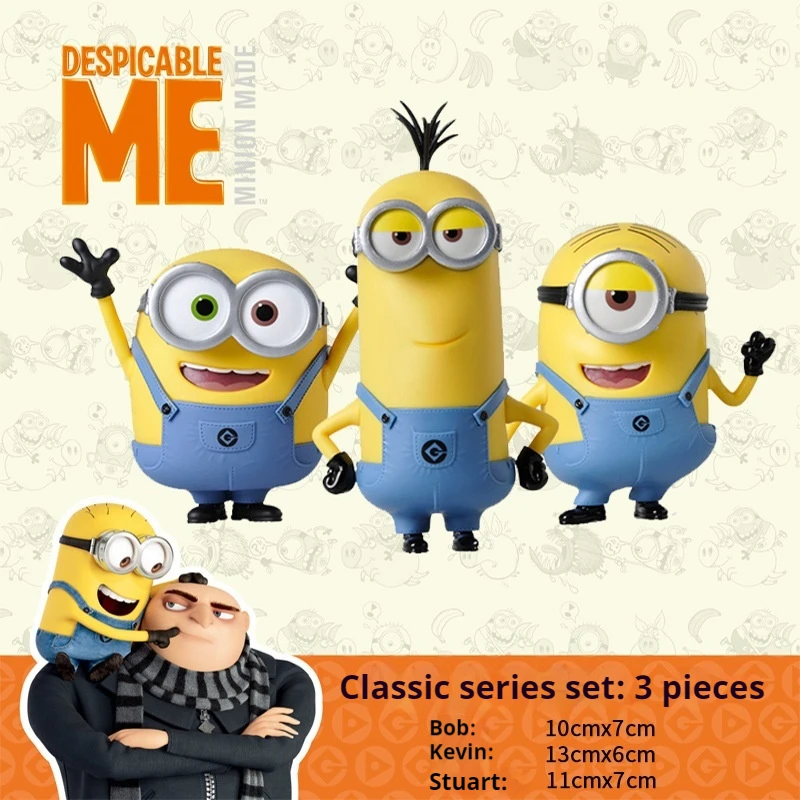 Cartoon Verachtelijke Me Minions Speelgoed Anime Figuur Actie Beeldjes Modelcollectie Pop Auto Ornament Bureau Hanger Accessoires