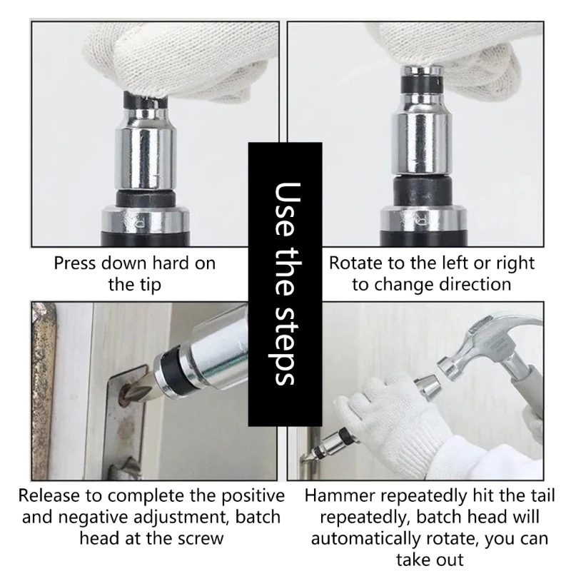 Multi Purpose Impact Screwdrivers 1/4 Drive Impact Driver Set for Home Renovation Electronics Repair Hand Tools