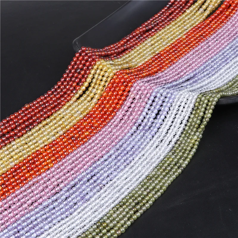 Natural Zircon 3MM Small Beads Multicolor Transparent Polished Loose Bead Use for DIY Jewelry Making Bracelet Necklace Accessori