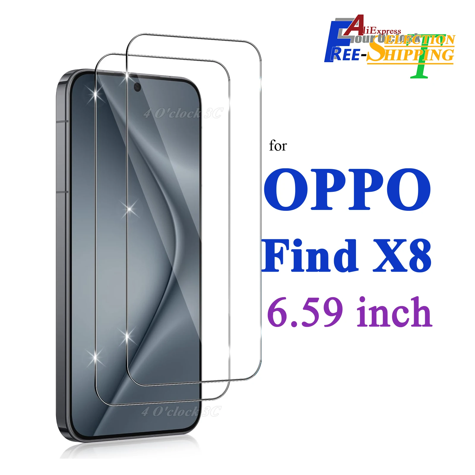 For OPPO Find X8 6.59 inch Screen Protector Tempered Glass Crystal Mica 9H HD Clear Transparent Anti Scratch