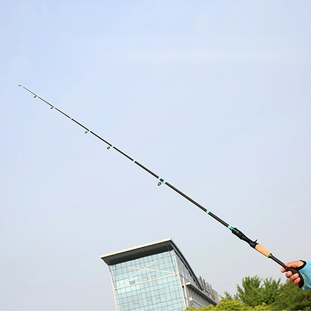 Caña de pescar carbono GHOTDA – Spinning portátil 1,8m surfcasting - imagen 2