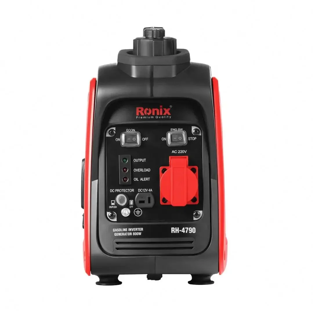 Ronix Rh-4790 800W Portable Gasoline Generator 4 Stroke Air Cooled Ohv Engine Open Type Gasoline Inverter Generator