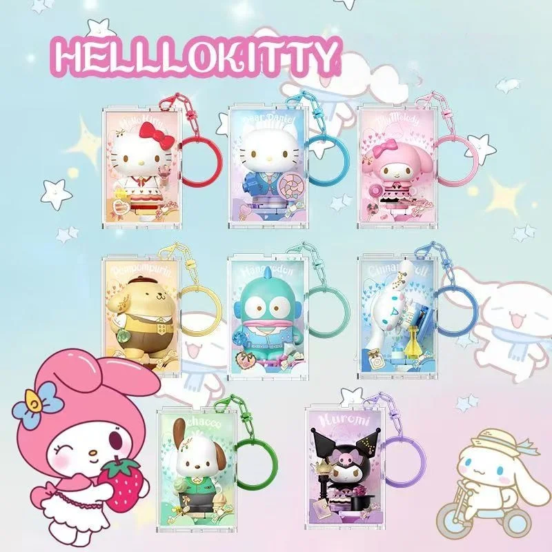 AREAX Brick Zone Sanrio Blind Box Hello Kitty Kuromi DIY Montage-Spielzeug Geschenk