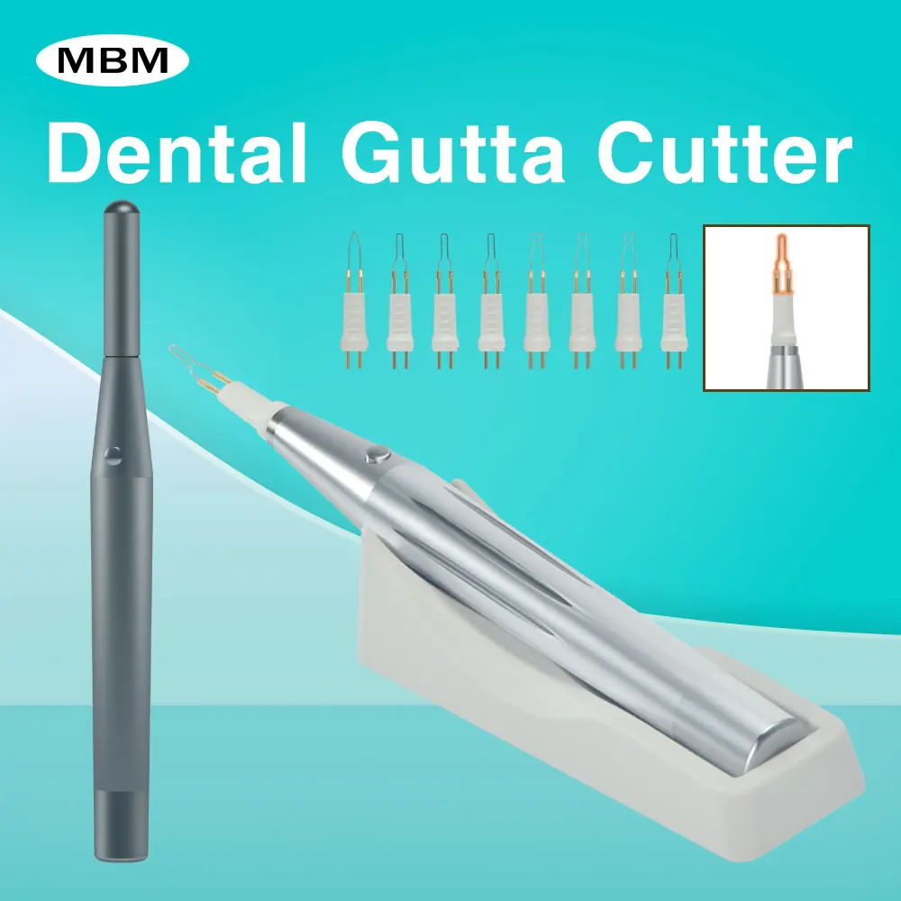 Mbm Dental Gutta Percha Cutter Met 8 Punten Metalen Gutta Cutter Met 2 Aa Batterijen Tandgom Cutter Endo Therapie Apparatuur