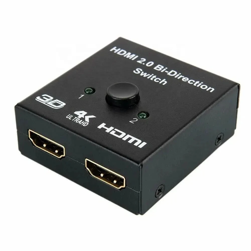 Bi Direction Switch 2.0 4K 60HZ Splitter 1x2 2x1 New Dual 2 Ports Adapter Converter Supports Ultra HD 4K