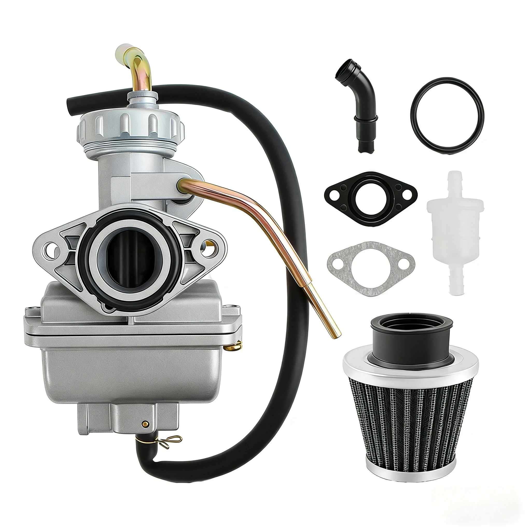 

Подходит для карбюраторов PZ16, PZ20, 20 мм, 50cc, 70cc, 90cc, 110cc, 125cc.