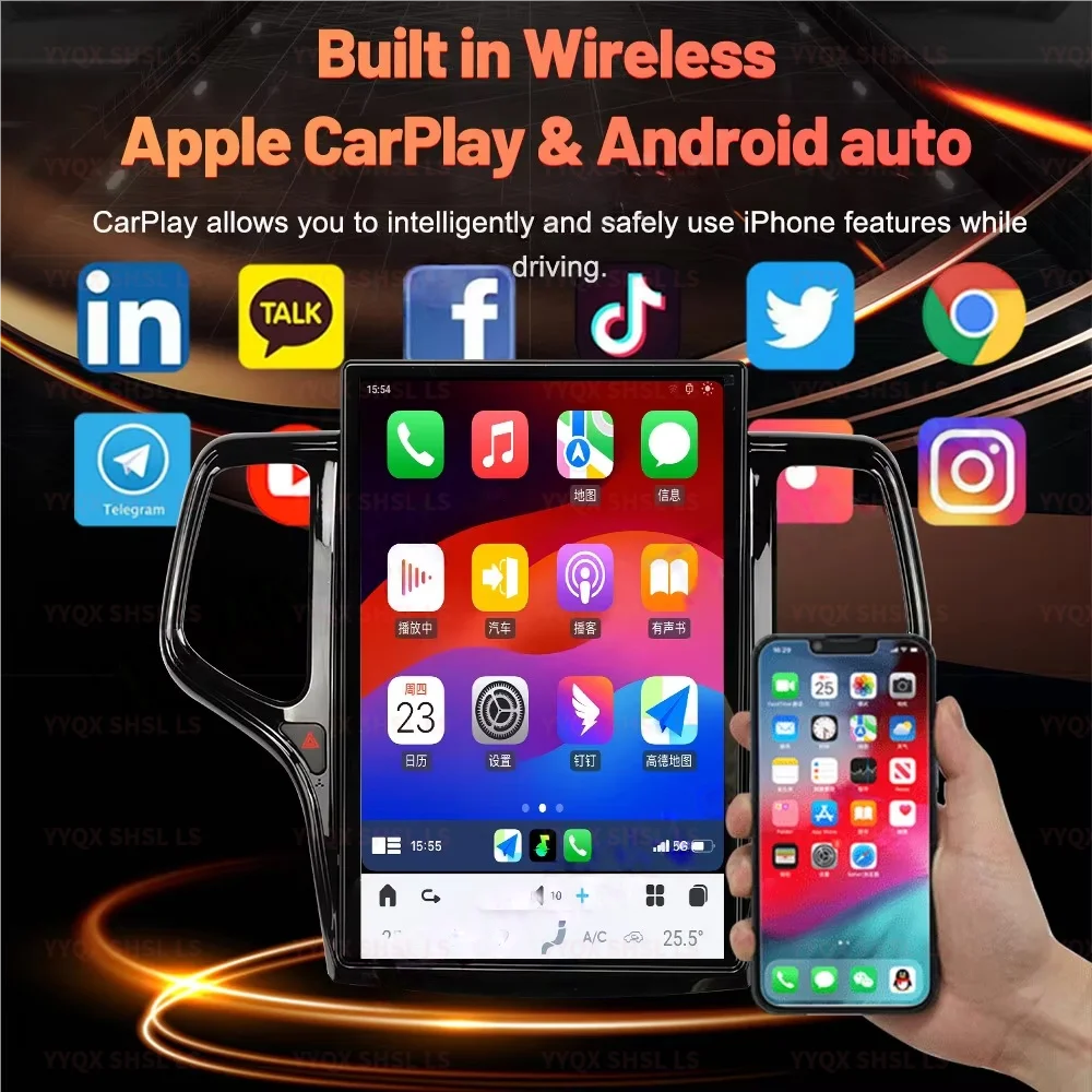 

Android 13 Auto Car Radio For Jeep Grand Cherokee 2014 2015 2016 2017 2018 2019 2020 2021 2022 2023 2024 Multimedia GPS Carplay