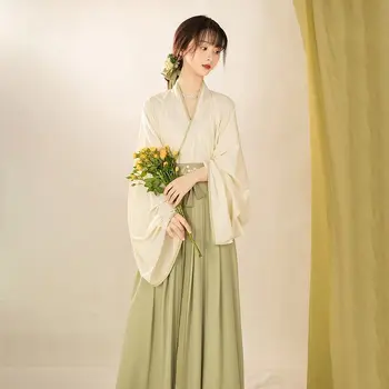 고대 중국 코스튬 여성 전통 한푸 무용 의상, 민속 요정 원피스, 졸업 의상, 정품 한푸, 3 개