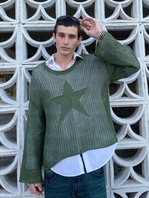 Star knit sweater clearance