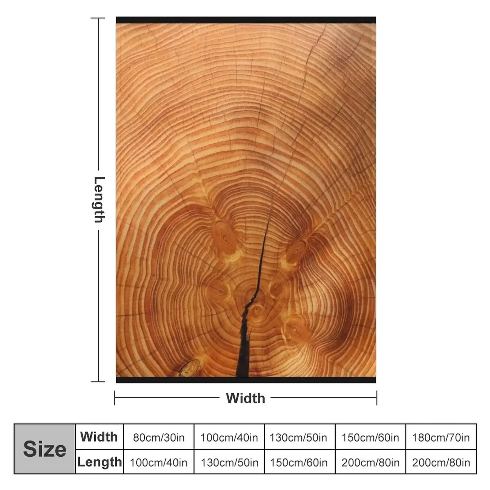 WOOD CUT Throw Blanket couch cozy soft plush fuzzy picnic outdoor blanket