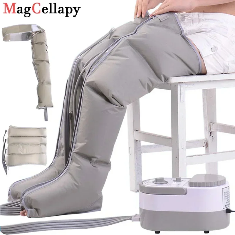 Masseur électrique à Compression d'air pour le corps, enveloppe les bottes, les chevilles et les mollets, favorise la Circulation sanguine, soulage la douleur et la Fatigue