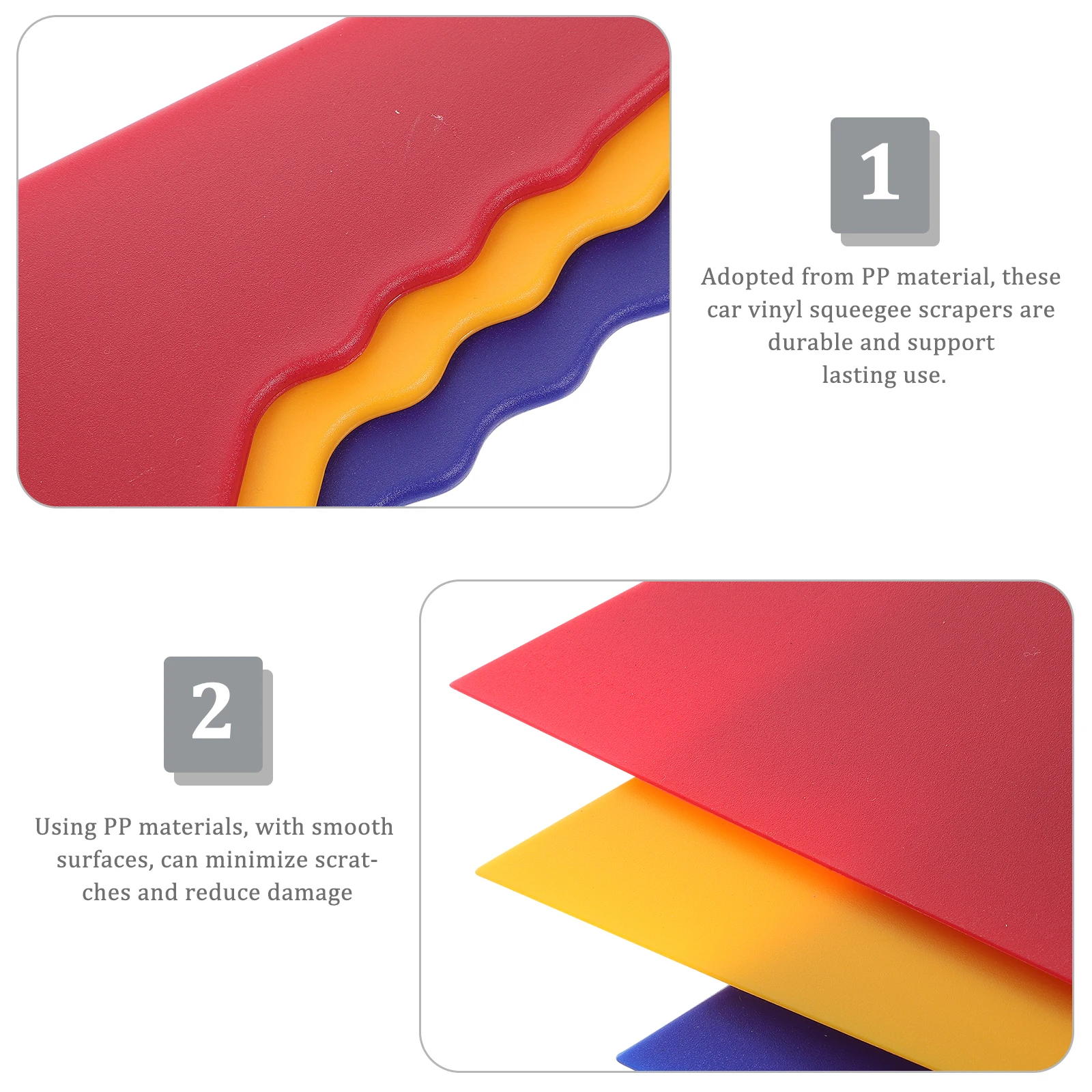 6pcs Triangle Squeegee Car Tinting Tools Auto Film Wrap Scraper Window Tint Squeegee For Glass Vinyl Application Tool Durable