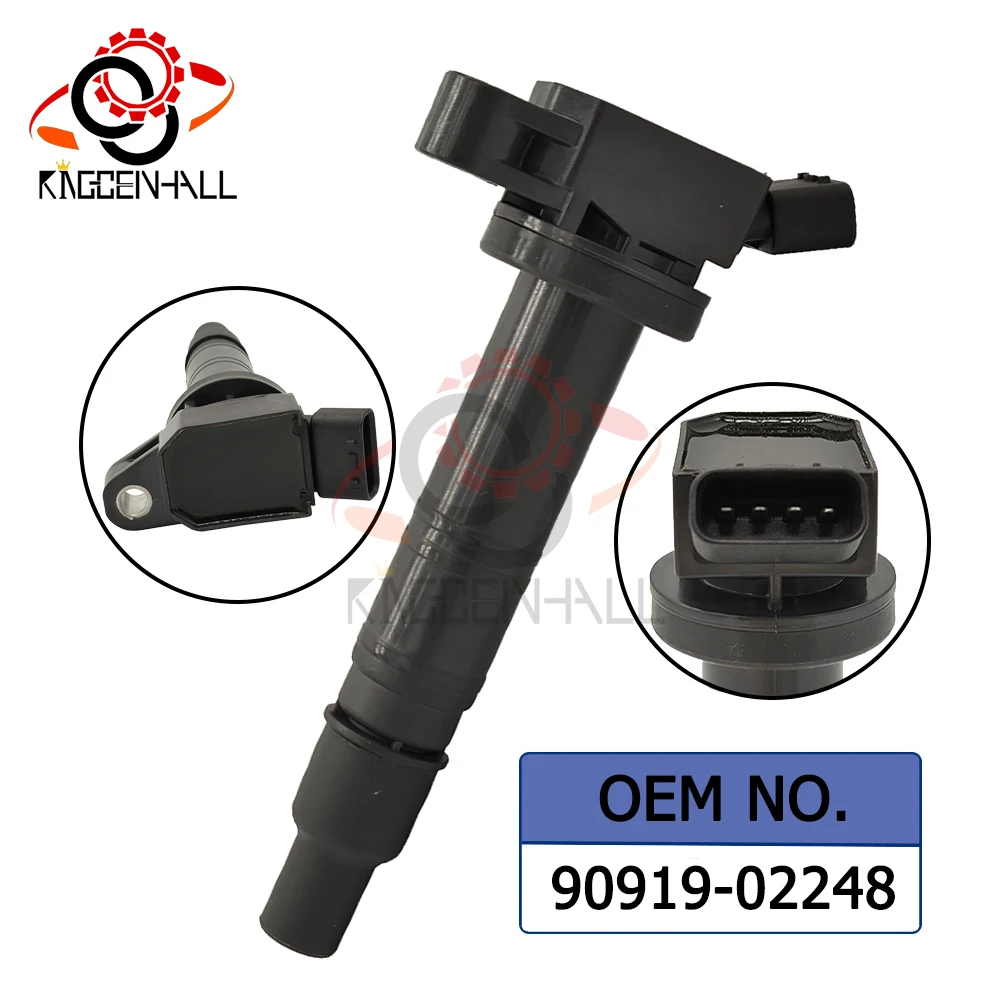 

1/4PCS Ignition Coil 90919-02248 For Toyota Tocama Lexus Camry Matrix 4Runner Scion Alphard Tundra Rav4 Avensis Sienn 9091902248