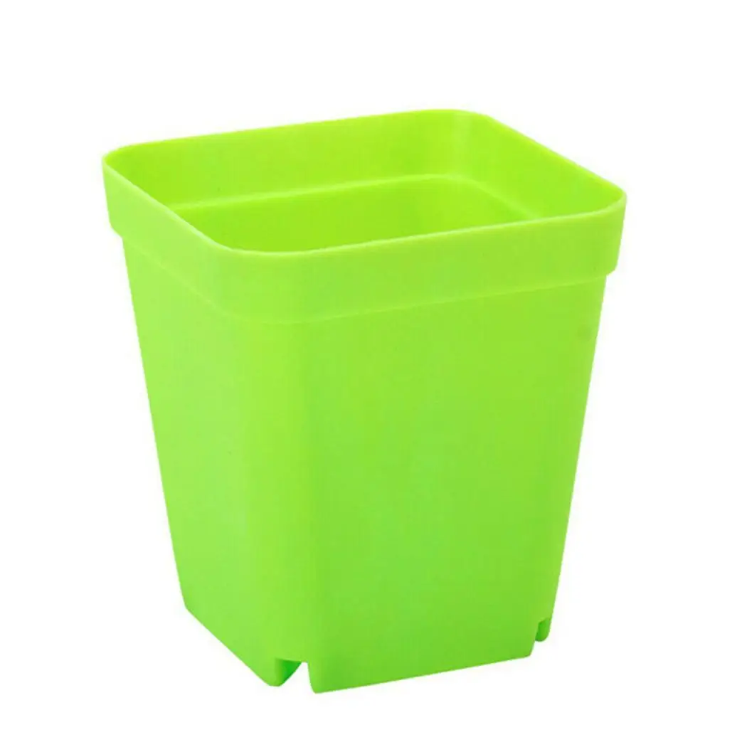 Pot Flowerpots Plastic Small Decor Decoration Office With Tray 15pcs Colorful Flower Plant High Quality Brand New
