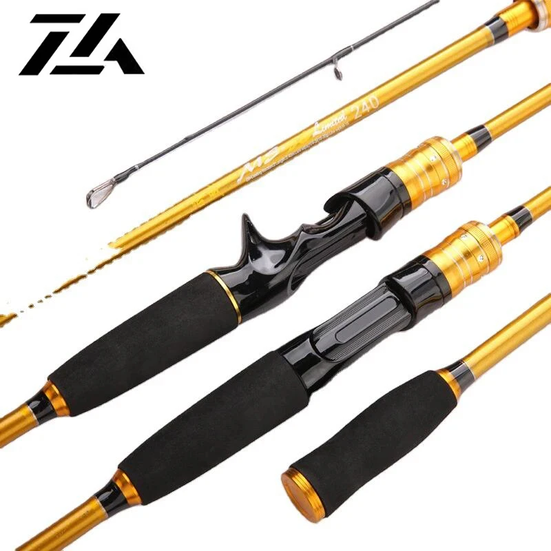 Spinning Casting Carbon Fiber 1.8m Fishing Pole Lure Weight 10-30g Line Weight 8-15LB Ocean Beach Fast Action Lure Fishing Rods