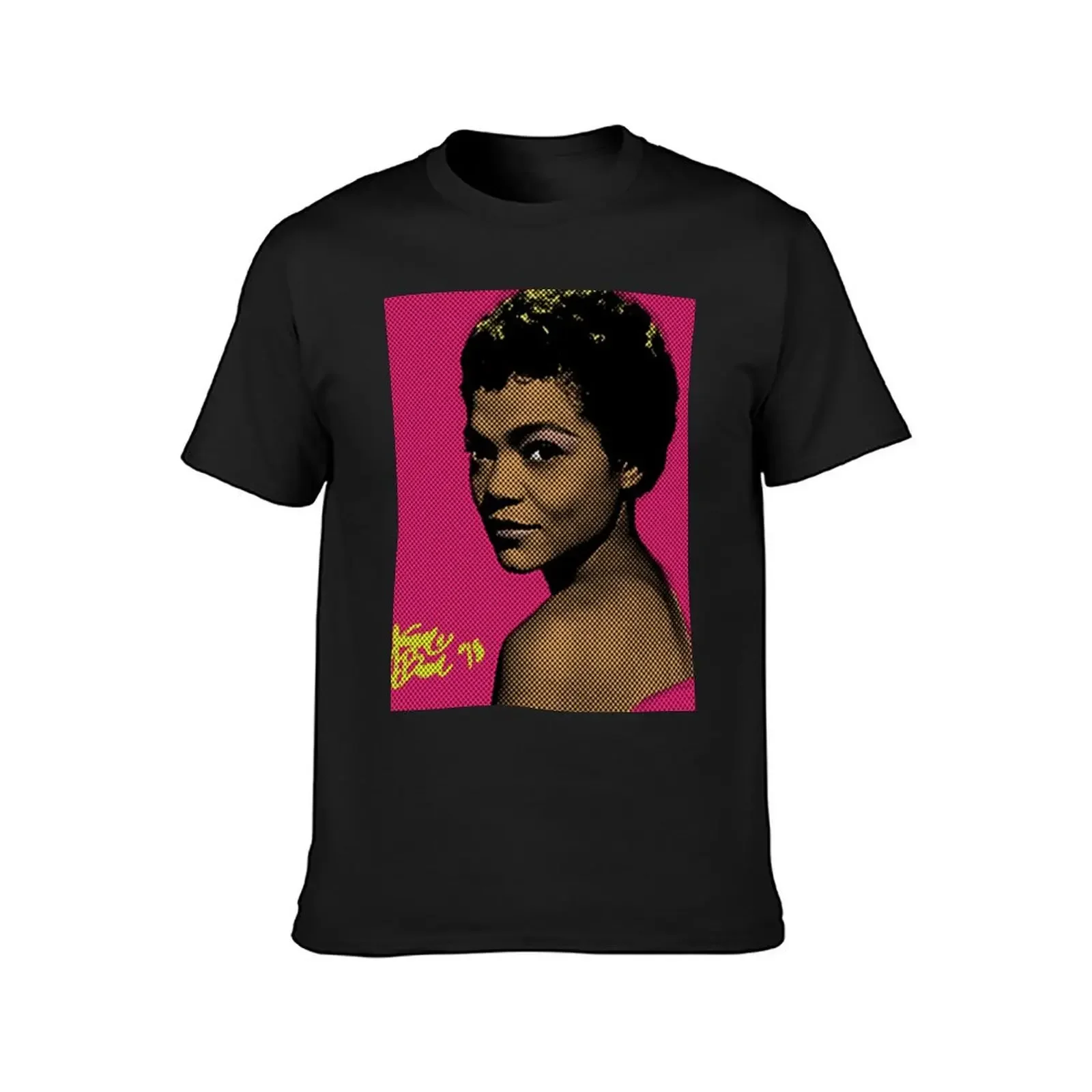 Eartha Kitt Pop Art By JTRAFL T-Shirt plus size clothes blue archive men clothing