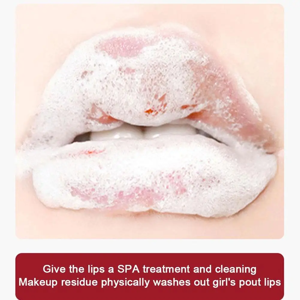 Máscara de labios de burbujas, exfoliación suave, exfoliante, ilumina los labios, esmalte Natural C S2V8