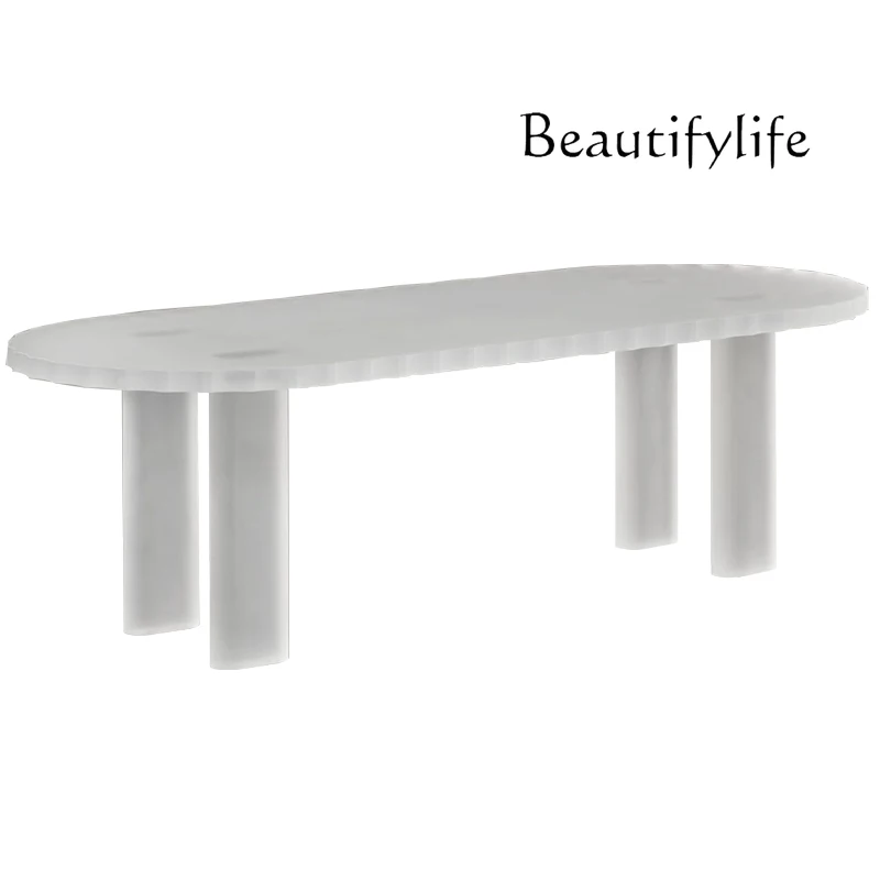 Light Luxury Household Organic Glass Dining Table Simple Italian Minimalist Villa Acrylic Conference Table