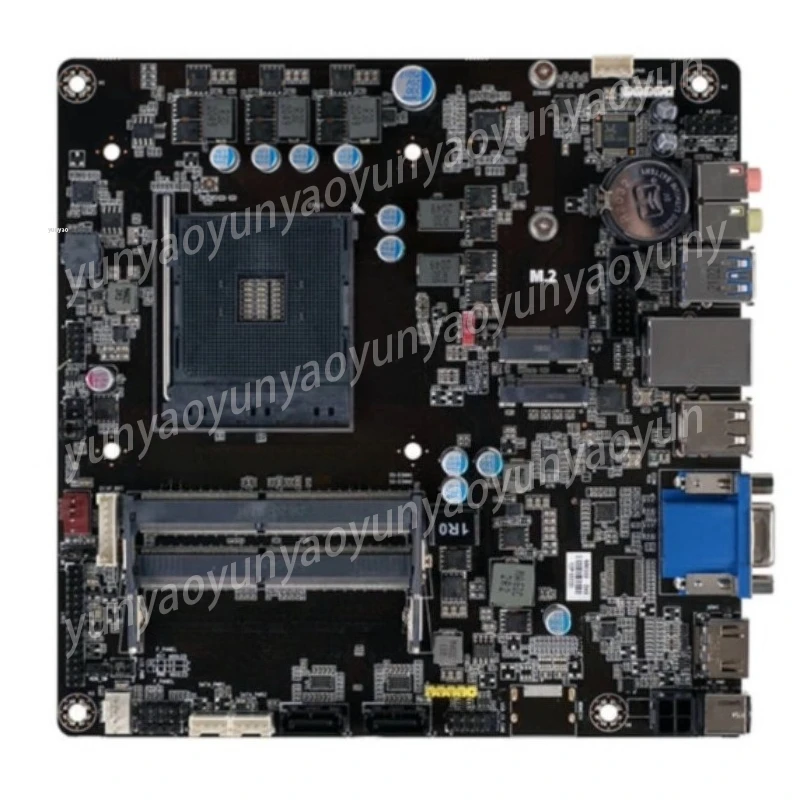 

Материнская плата AM4 Mini ITX, совместимая с A320 A520 для процессоров APU, с HDMI и VGA, для HTPC, SFF ПК, DIY и промышленного использования