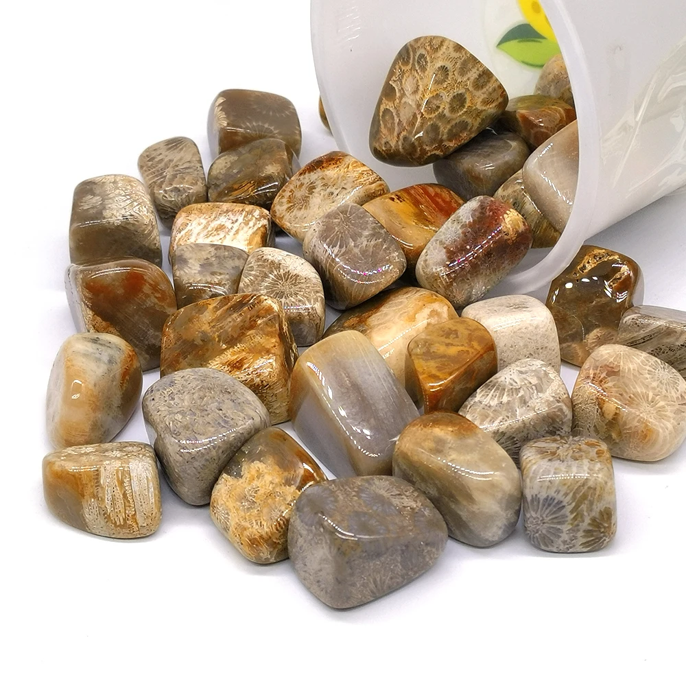 Coral Jade Natural Crystal Quartz Polished Tumbled Stones Bulk Ore Gravel Specimen Energy Minerals Tank Aquarium Gem Decor