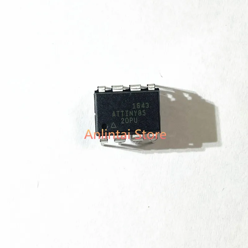 5PCS ATTINY85-20PU  ATTINY85  DIP-8  IC MCU 8BIT 8KB FLASH 8DIP