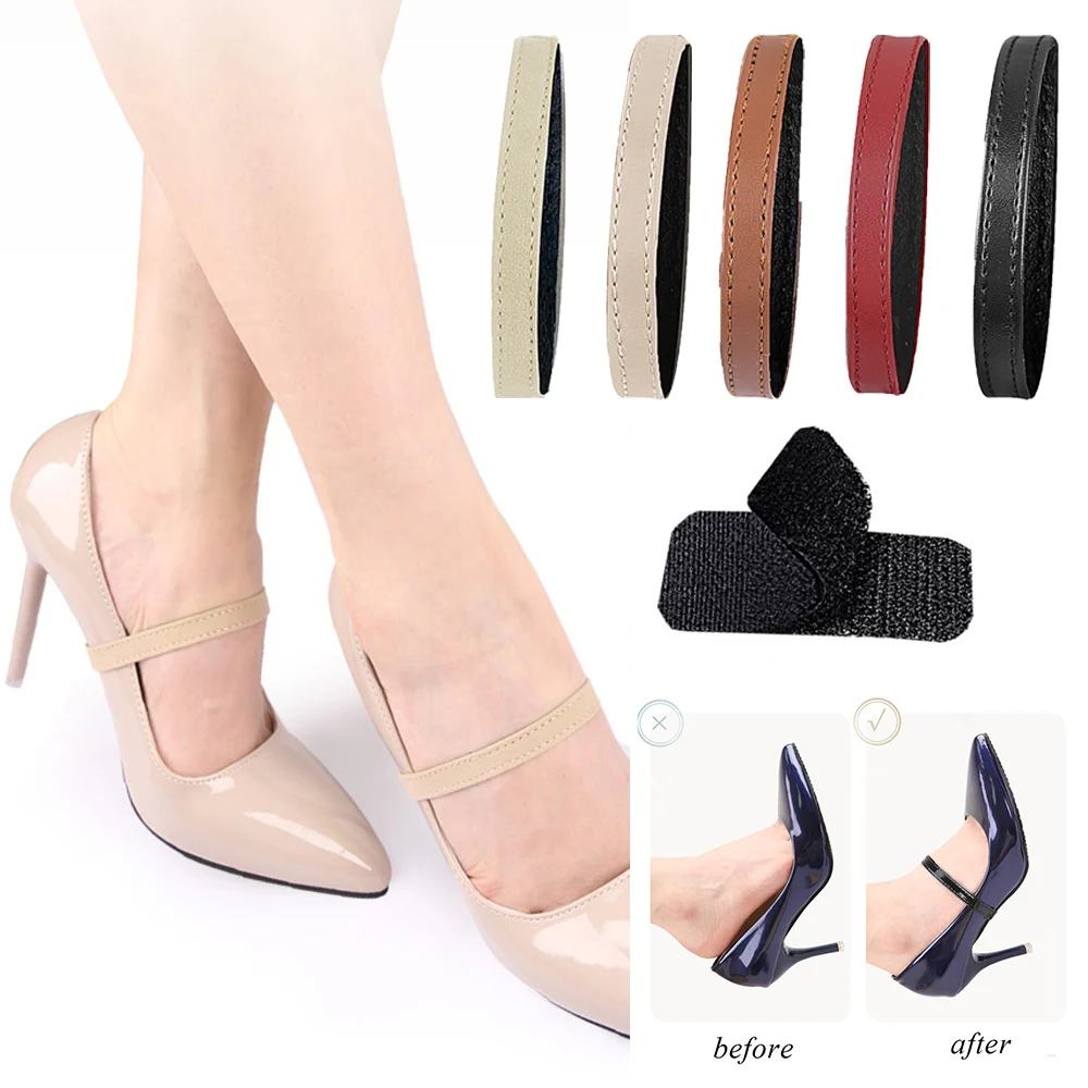 

1Pair Pearl Women Shoeslaces For High Heels Decorations Buckle Lazy Shoelaces Elastic Band Anti Falling Heel Non-Slip Belt Strap