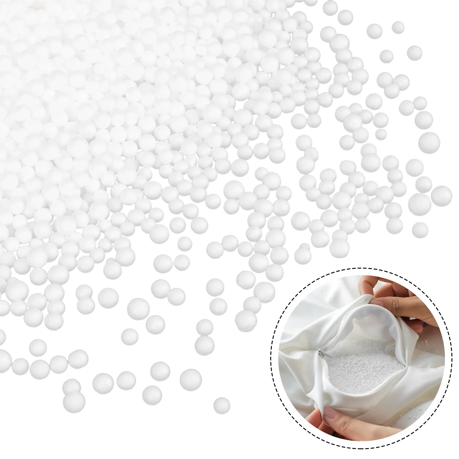 

Christmas Decor Foam Polystyrene Beads Bag Filler Pillow Stuffing Cushion Fill for Sofa Lazy Couch Micro Spheres Snow