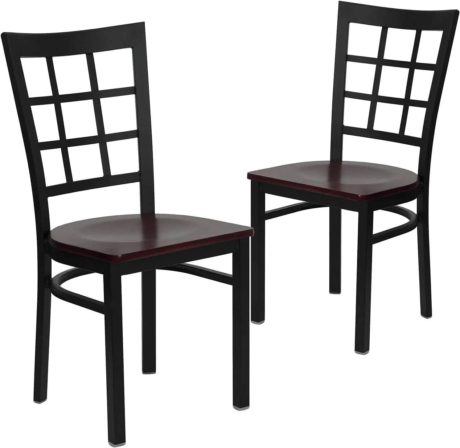 Series Black Window  Metal Restaurant Chair