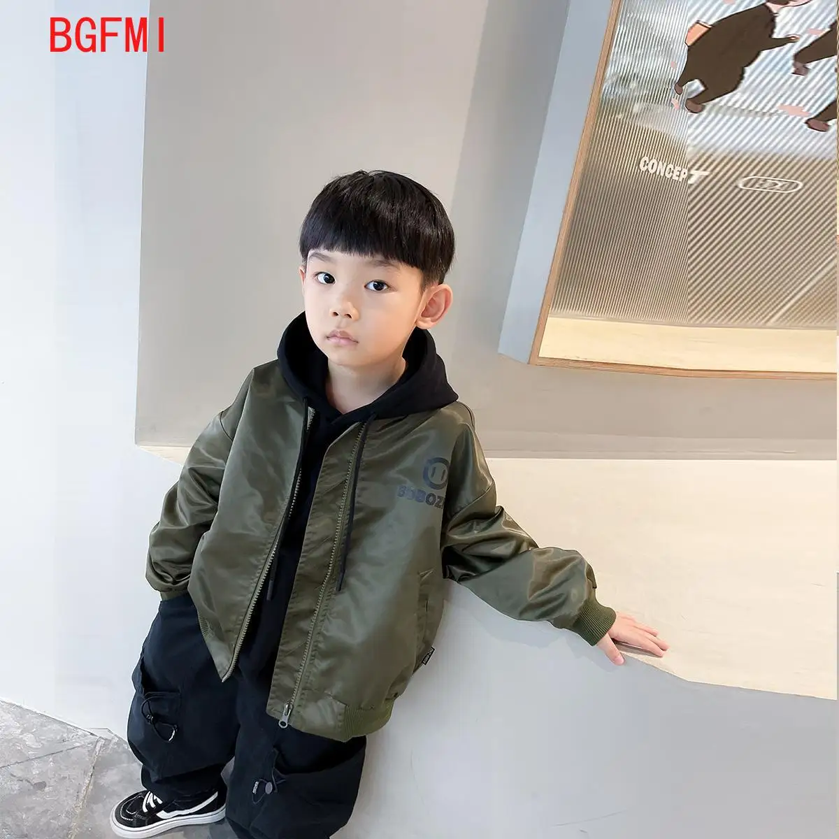 Korean Teen Boys Jackets Spring Autumn Kids Zipper  Windbreaker Coat Casual Outerwear Children Top Bomber Jacket for Baby 3-11Y