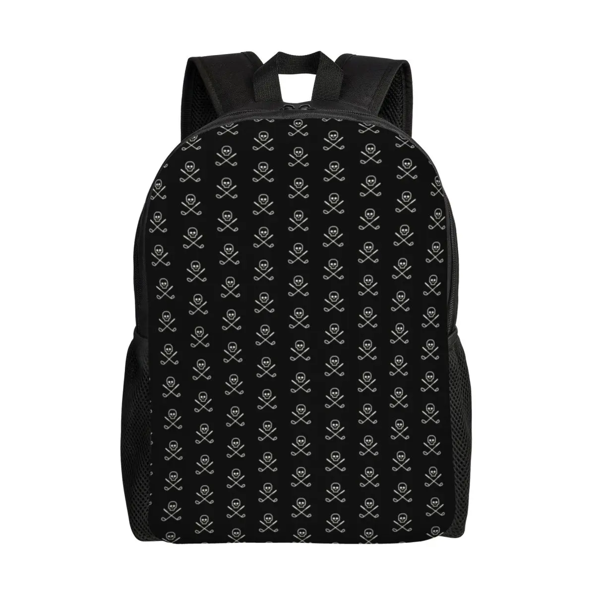 

3D Print Golfer Skull Backpacks for Boys Girls Golf Sport Lover College School Travel Bags Men Women Bookbag Fits 15 Inch Laptop