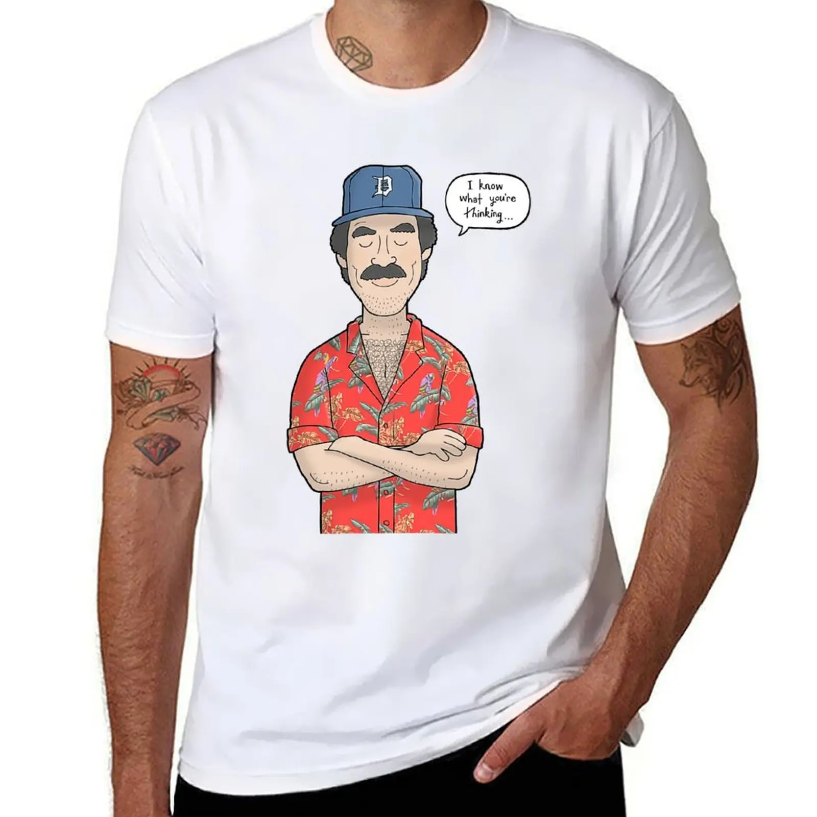 

Tom Selleck T-Shirt man t shirt heavy cotton cotton t shirts man 100% T-Shirt