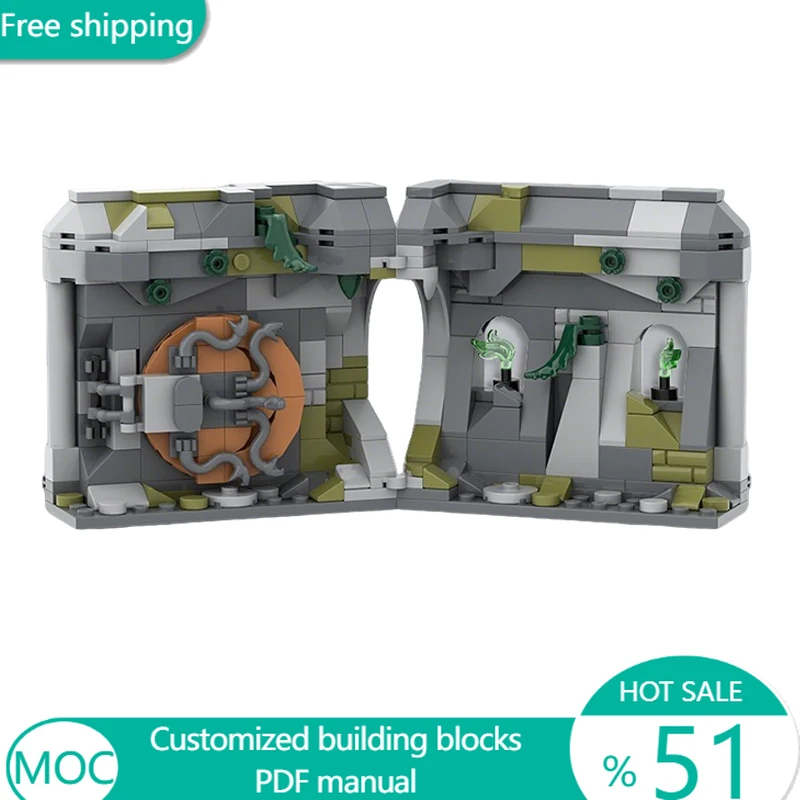 

253 детали: Игровая комната с входной дверью, модульный конструктор MOC, креативный дизайн, развивающая игрушка для мальчиков, подарок для самостоятельной сборки