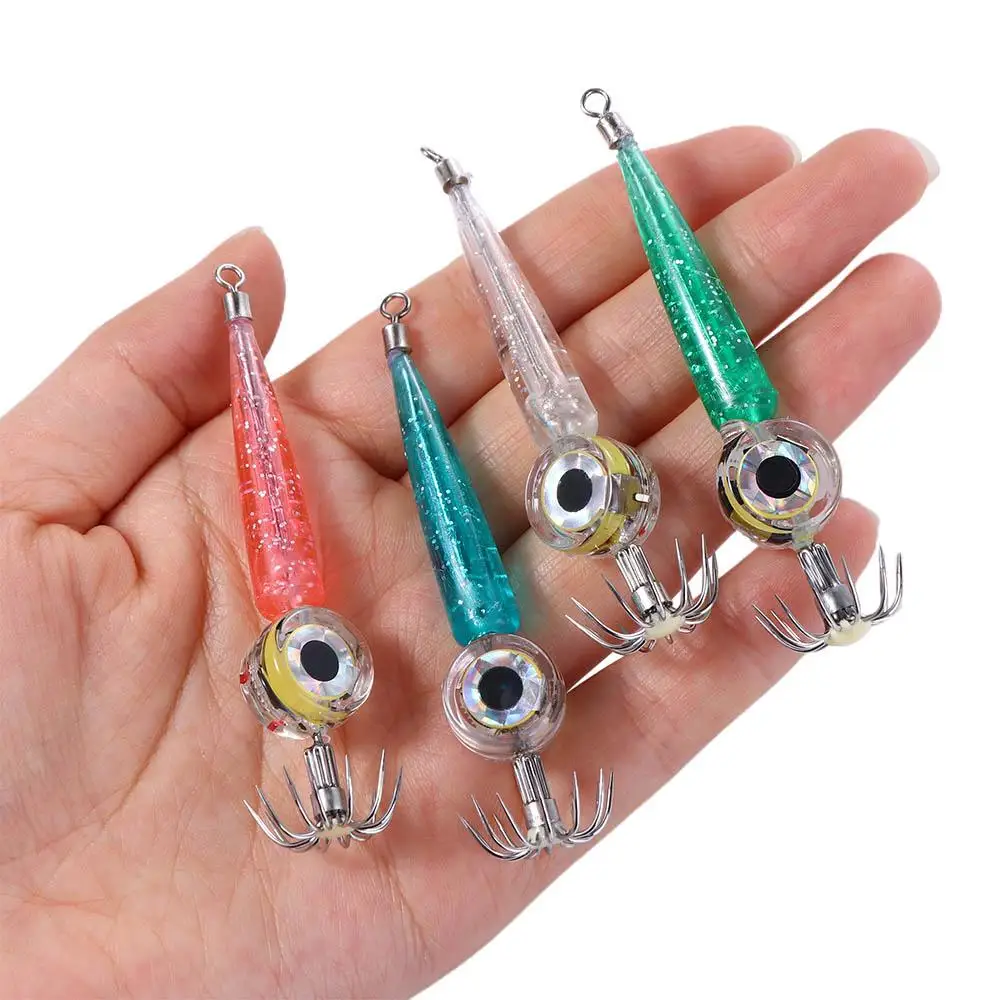 

Luminous Lures Squid Bait Sea Fishing Accessories Feeder Glowing LED Light Fish Lamp Squid Jig Hook Fishing Lure